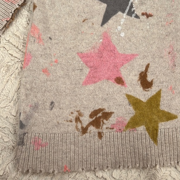 Lisa Todd Super Nova Sweater In Birch, 100% cashmere sweater, Size Medium, EUC - Picture 7 of 16